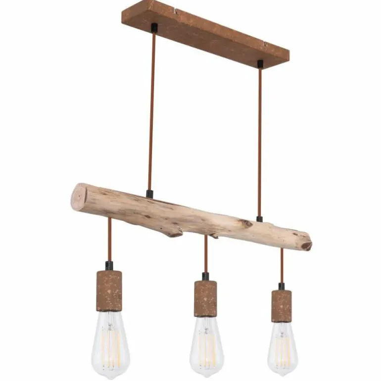 Suspension Globo JAKOB Rouille, 3 lumières