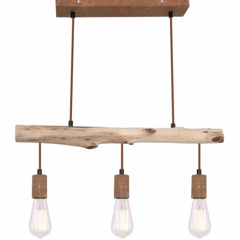 Suspension Globo JAKOB Rouille, 3 lumières