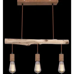 Suspension Globo JAKOB Rouille, 3 lumières