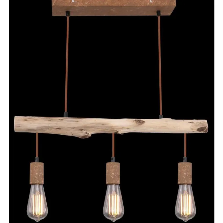 Suspension Globo JAKOB Rouille, 3 lumières