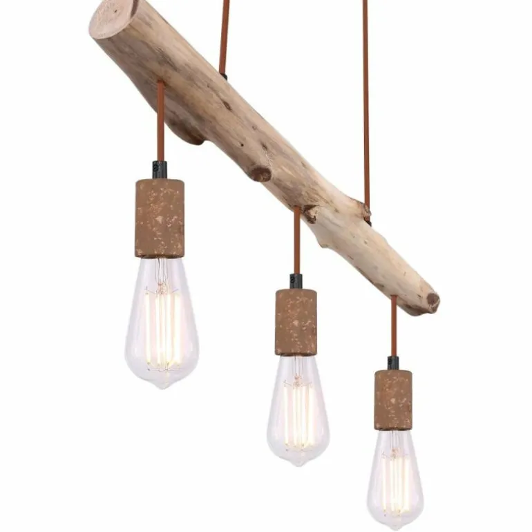 Suspension Globo JAKOB Rouille, 3 lumières