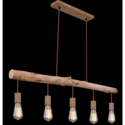 Suspension Globo JAKOB Rouille, 5 lumières