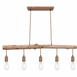 Suspension Globo JAKOB Rouille, 5 lumières