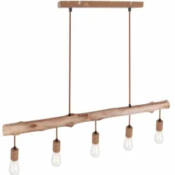 Suspension Globo JAKOB Rouille, 5 lumières