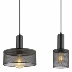 Suspension Globo JEDD Noir, 4 lumières