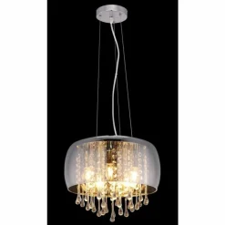 Suspension Globo KALLA Chrome, 5 lumières