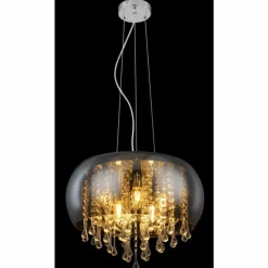 Suspension Globo KALLA Chrome, 1 lumière