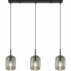 Suspension Globo KAMMI Noir, 3 lumières