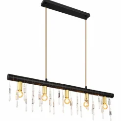 Suspension Globo KIRA Noir, 5 lumières