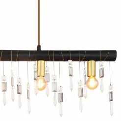 Suspension Globo KIRA Noir, 5 lumières