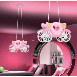 Suspension Globo KITA Multicolore, Lila, Rose, 2 lumières