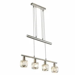 Suspension Globo Kris Nickel mat, 4 lumières