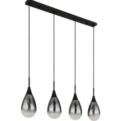 Suspension Globo KRYS Noir, 4 lumières