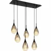 Suspension Globo KRYS Noir, 6 lumières