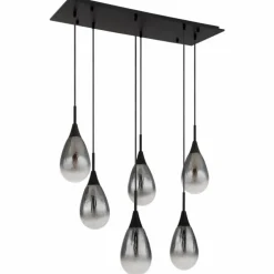 Suspension Globo KRYS Noir, 6 lumières