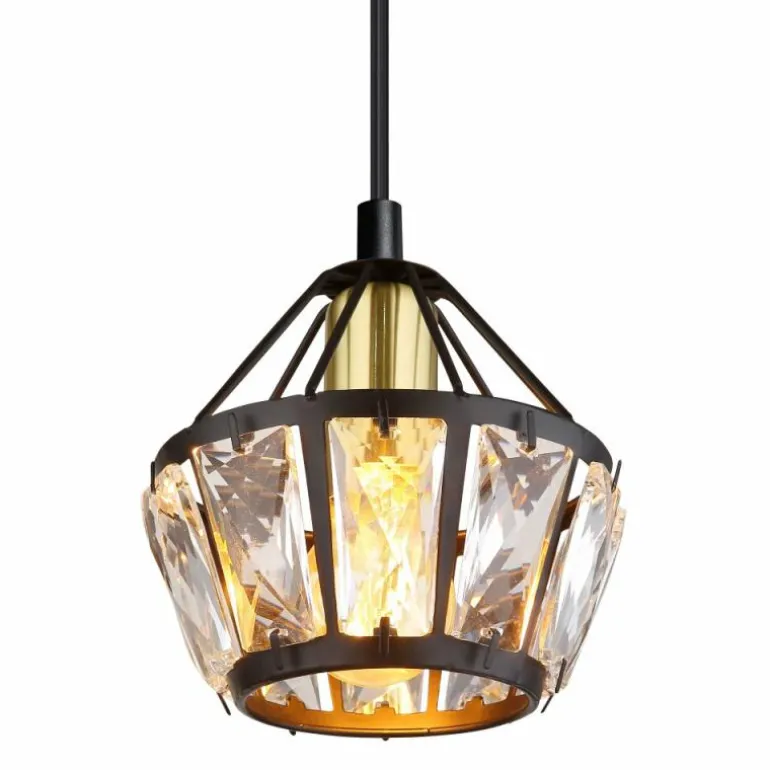 Suspension Globo LOIS Laiton, Noir, 1 lumière