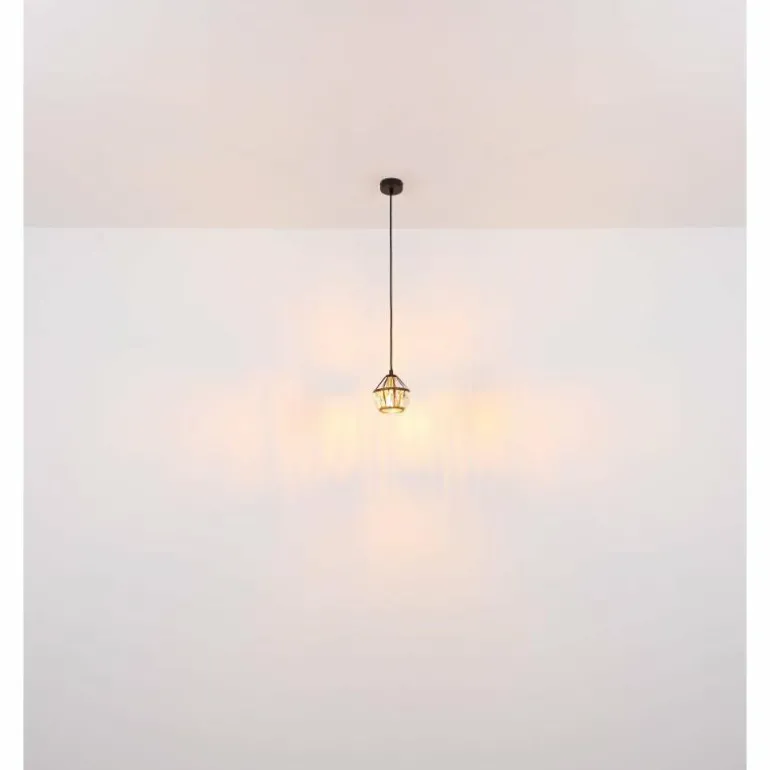 Suspension Globo LOIS Laiton, Noir, 1 lumière