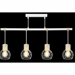 Suspension Globo LUISE Blanc, 4 lumières