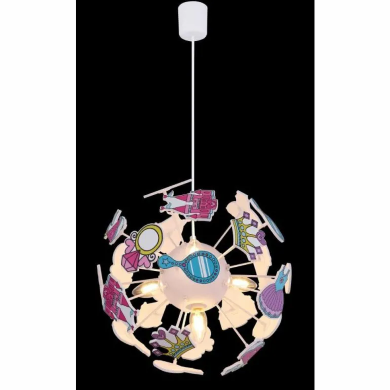 Suspension Globo LURRA Blanc, 4 lumières