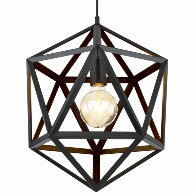 Suspension Globo LYDIA Noir, 1 lumière