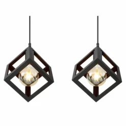 Suspension Globo LYDIA Noir, 3 lumières