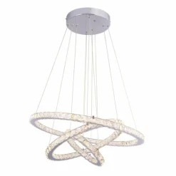 Suspension Globo MARILYN I Chrome, Aspect cristal, 1 lumière, Télécommandes