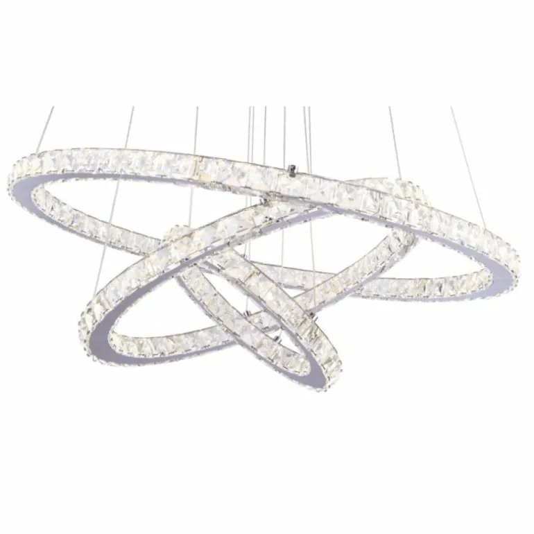 Suspension Globo MARILYN I Chrome, Aspect cristal, 1 lumière, Télécommandes