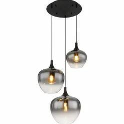 Suspension Globo MAXY Noir, 3 lumières