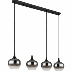Suspension Globo MAXY Noir, 4 lumières