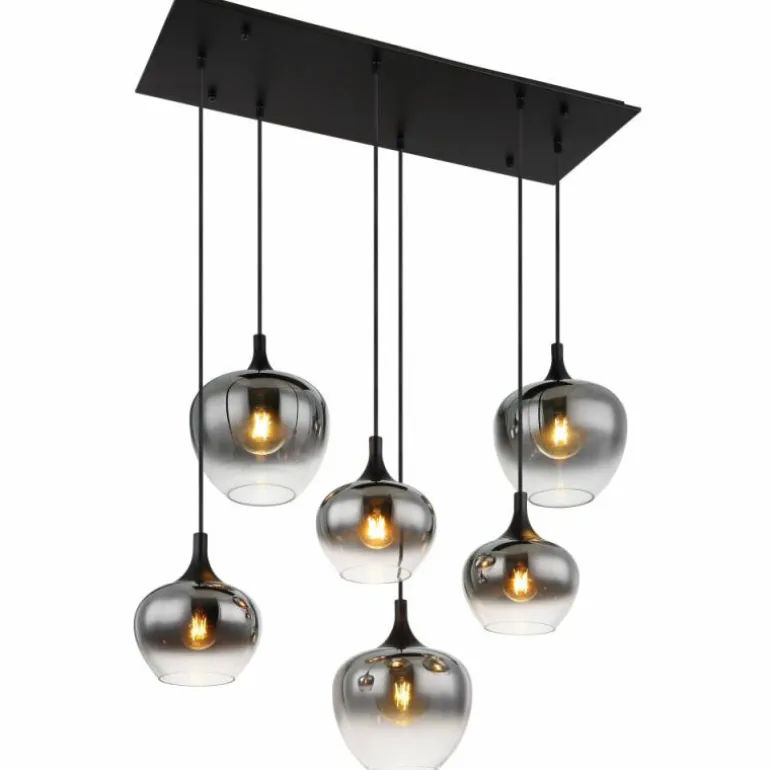 Suspension Globo MAXY Noir, 6 lumières