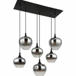 Suspension Globo MAXY Noir, 6 lumières