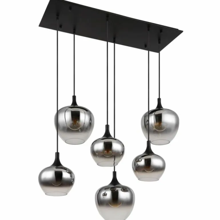 Suspension Globo MAXY Noir, 6 lumières