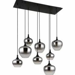 Suspension Globo MAXY Noir, 8 lumières