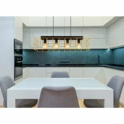 Suspension Globo MERRIL Noir, 4 lumières