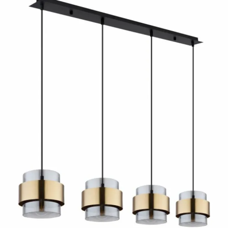 Suspension Globo MILLEY Noir, 4 lumières