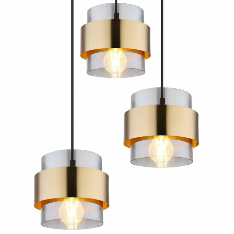 Suspension Globo MILLEY Noir, 3 lumières