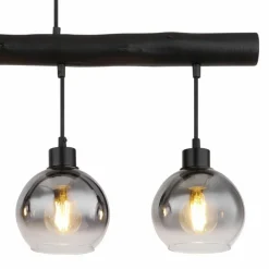 Suspension Globo MOITAS Noir, 4 lumières