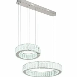 Suspension Globo MUCKY LED Chrome, 1 lumière, Télécommandes