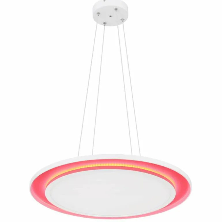 Suspension Globo MURPHY LED Blanc, 1 lumière, Télécommandes, Changeur de couleurs