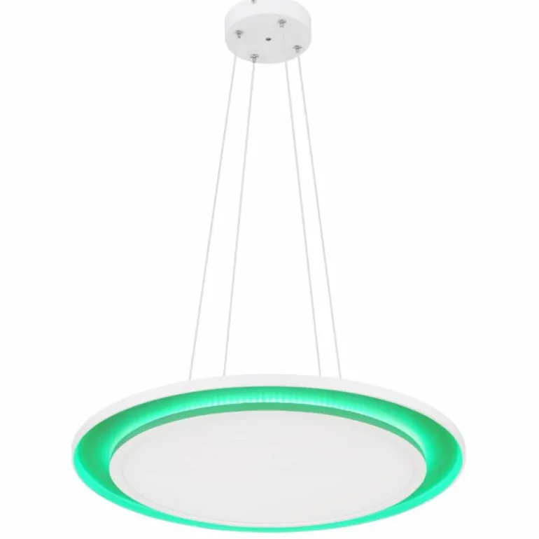 Suspension Globo MURPHY LED Blanc, 1 lumière, Télécommandes, Changeur de couleurs