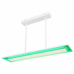 Suspension Globo MURPHY LED Blanc, 1 lumière, Télécommandes, Changeur de couleurs