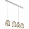 Suspension Globo NARRI Nickel mat, 4 lumières