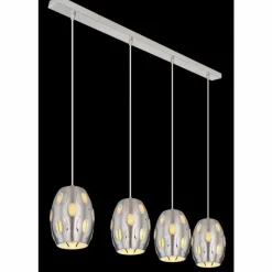 Suspension Globo NARRI Nickel mat, 4 lumières
