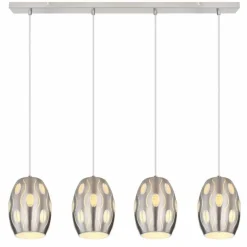 Suspension Globo NARRI Nickel mat, 4 lumières