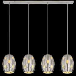 Suspension Globo NARRI Nickel mat, 4 lumières
