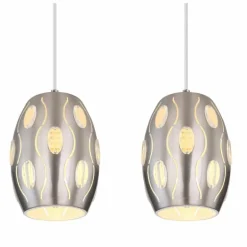 Suspension Globo NARRI Nickel mat, 4 lumières