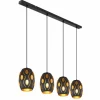 Suspension Globo NARRI Noir, 4 lumières