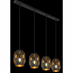 Suspension Globo NARRI Noir, 4 lumières