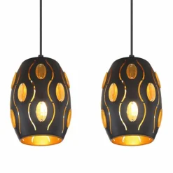 Suspension Globo NARRI Noir, 4 lumières