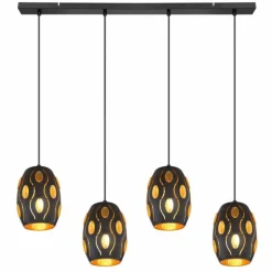 Suspension Globo NARRI Noir, 4 lumières